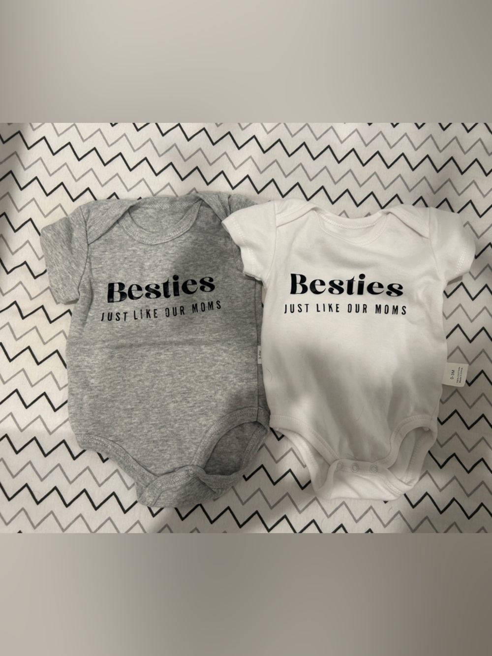 Set of Onesies - “Besties just like our Moms”